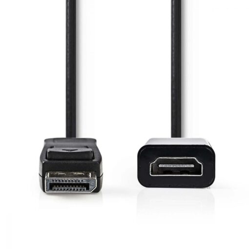 Nedis DisplayPort to HDMIª Cable | DisplayPort Male to HDMIª Female ouput | 0.2 m | Black