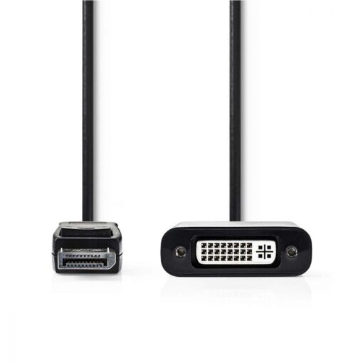 Nedis DisplayPort - DVI Cable | DisplayPort Male - DVI-D 24+1-Pin Female | 0.2 m | Black