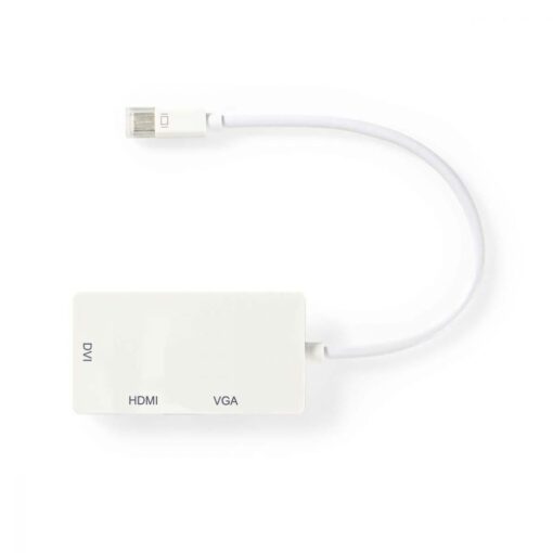 Nedis Mini DisplayPort Multi Adapter Cable | Mini DisplayPort Male - VGA Female + DVI-D 24+1-Pin Female + HDMIª output | 0.2 m | W...