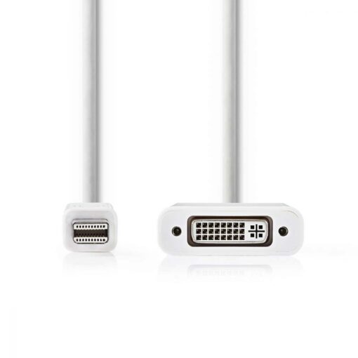 Nedis Mini DisplayPort - DVI Cable | Mini DisplayPort Male - DVI-D 24+1-Pin Female | 0.2 m | White