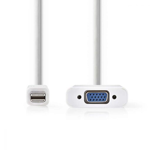Nedis Mini DisplayPort - VGA Cable | Mini DisplayPort Male - VGA Female | 0.2 m | White