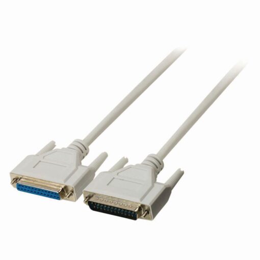Nedis Serial Cable | D-Sub 25-pin Male - D-Sub 25-pin Female | 10 m | Ivory