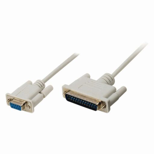 Serial Cable 25 Pin Male to 9 Pin Female D-SUB DBM25 DBF9 Cable Lead 2m
