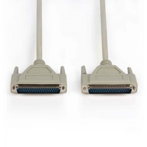 Nedis Serial Cable | D-Sub 37-pin Male - D-Sub 37-pin Male | 1.0 m | Ivory