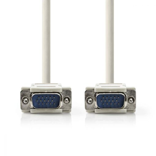 Nedis VGA Cable | VGA Male - VGA Male | 2.0 m | Ivory