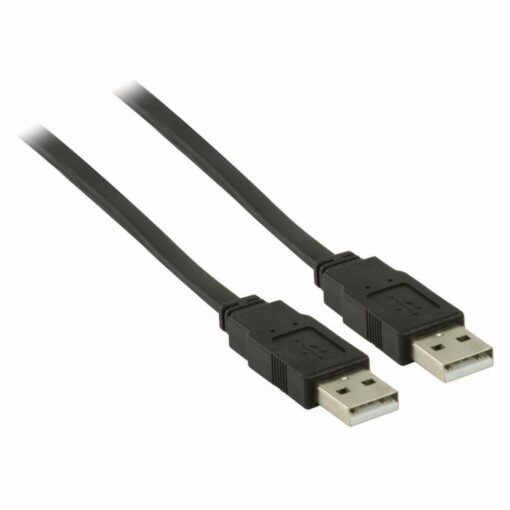 Nedis USB 2.0 Flat Cable | A Male - A Male | 1.0 m | Black