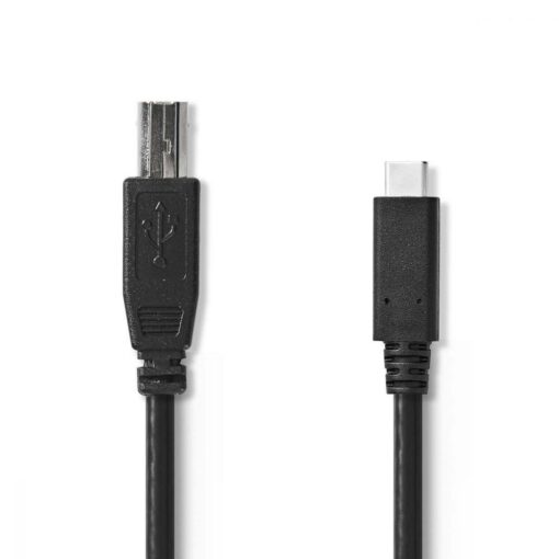 Nedis USB 2.0 Cable | Type-C Male - B Male | 1.0 m | Black