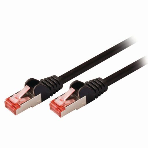 15cm (6-inch) in Black Cat6 High Grade 24AWG LSZH Patch Cables for 1U Patching