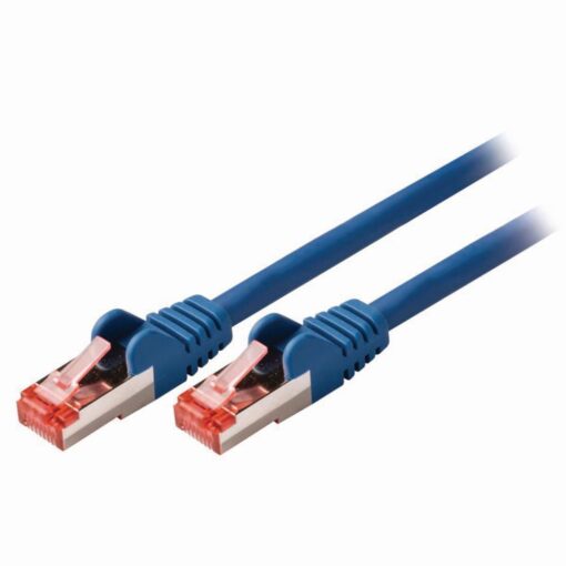 15cm (6-inch) in Blue Cat6 High Grade 24AWG LSZH Patch Cables for 1U Patching