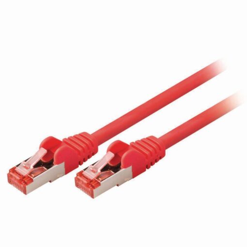 15cm (6-inch) in Red Cat6 High Grade 24AWG LSZH Patch Cables for 1U Patching