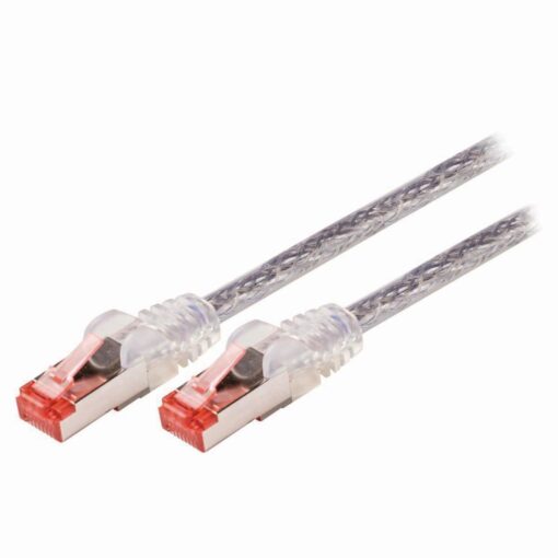 50cm (19-inch) in Transparent Cat6 High Grade 24AWG LSZH Patch Cables