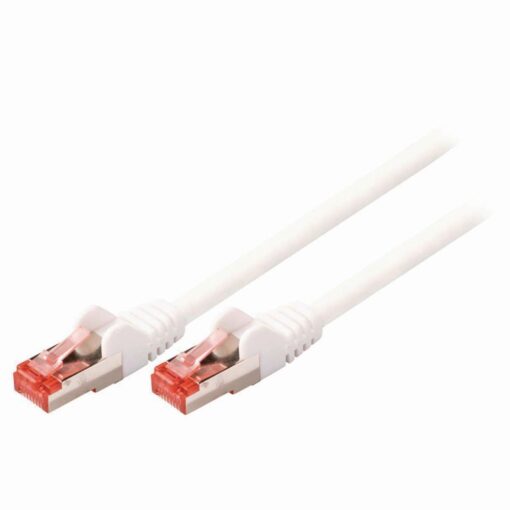 15cm (6-inch) in White Cat6 High Grade 24AWG LSZH Patch Cables for 1U Patching