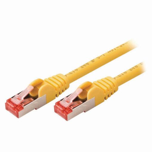 25cm (0.25m) in Yellow Cat6 High Grade 27AWG LSZH Patch Cables