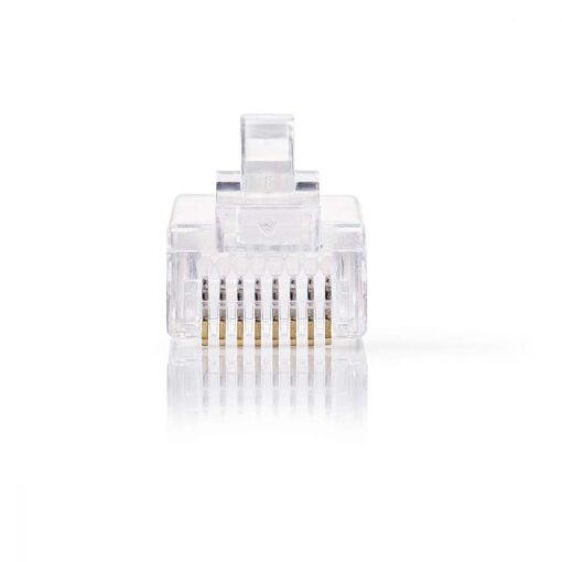 Nedis Network Connector | RJ45 Male - For Solid Cat 5 UTP Cables | 10 pieces | Transparent