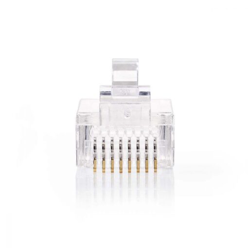 Nedis Easy Use Network Connector | RJ45 Male - For Solid Cat 5 UTP Cables | 10 pieces | Transparent