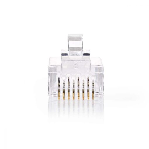 Nedis Easy Use Network Connector | RJ45 Male - For Stranded Cat 5 UTP Cables | 10 pieces | Transparent