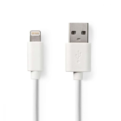 Nedis Sync and Charge cable | Apple Lightning - USB-A Male | 1.0 m | White