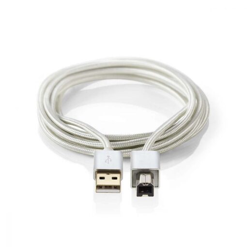 Nedis USB 2.0 Cable | A Male - B Male | 2.0 m | Aluminium
