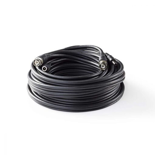 Nedis CCTV Security Cable BNC / DC | RG59 | 10 m | pre-assembled connectors