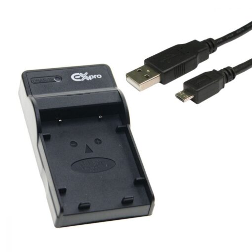 Ex-Pro EZi-Power USB Charger with USB Cable for Minolta Konica DR-LB4 LB4 NP-500 NP500 NP-600 NP600