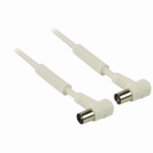 Nedis Coax Cable 120dB | IEC (Coax) Male Angled - IEC (Coax) Female Angled | 20 m | White