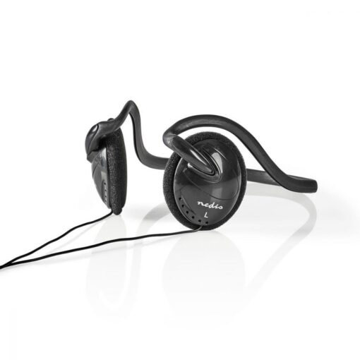 Nedis Wired Headphones On-Ear Neckband Slim-line & Ergonomic 2.1m Cable 3.5mm Plug for Phone & Audio