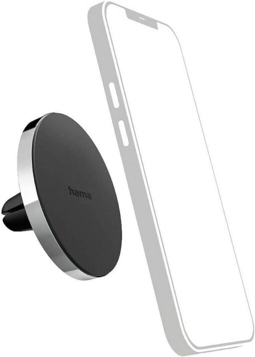 Hama MagLock Passive Holder Mobile phone/Smartphone Black, Aluminium