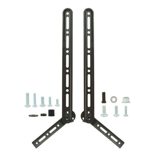 Soundbar Bracket, Universal L-Shaped Mount for Mounting Below TV, Max Vesa 600 x 400, for Sound Bar with Max Weight up to 15KG, wi...