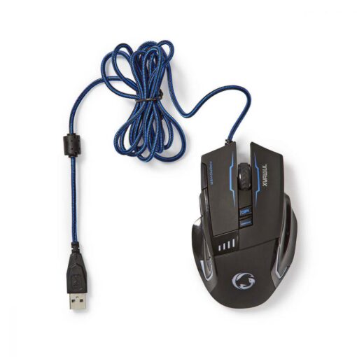 Gaming Mouse | Wired | Illuminated | 3200 DPI | USB Receiver | 8 buttons