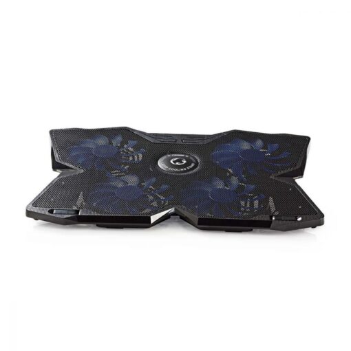 Gaming Notebook Cooler with 4 USB powered Fans, for 15-19" Laptop, USB Pass Through Hub