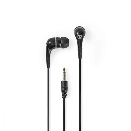 Nedis Wired Headphones | 1.2m Round Cable | In-Ear | Black