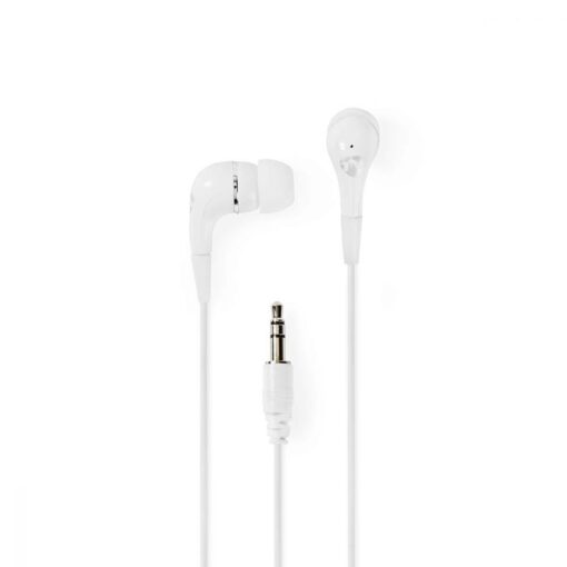 Nedis Wired Headphones | 1.2m Round Cable | In-Ear | White