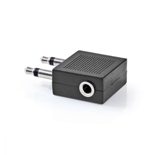 3.5mm Aeroplane Airline Aircraft Headphone Earphone Socket Jack Plug Adaptor