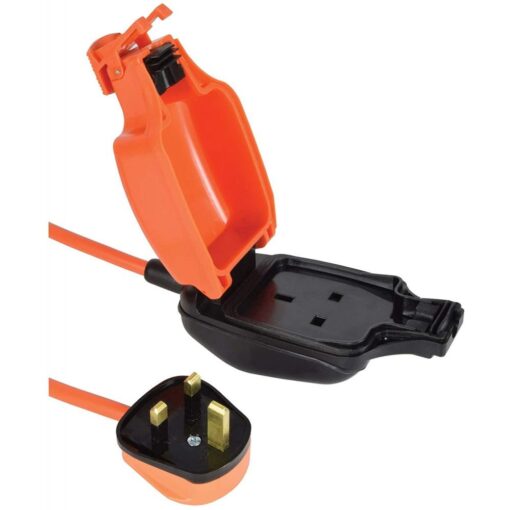 Outdoor Garden Mains Weatherproof Extension Lead Cable Plug Electrical Power 2m
