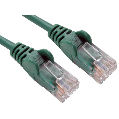 25cm (0.25m) in Green Cat6 High Grade 26AWG Patch Cables for 1U Patching