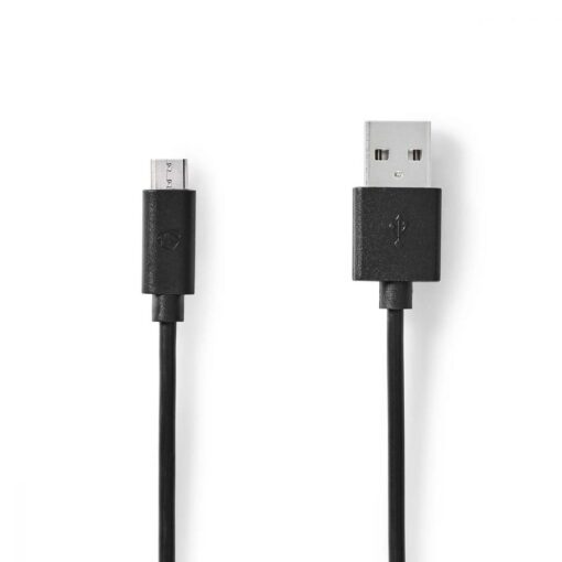 USB 2.0 Cable A Male to Micro B Male 1m - Black