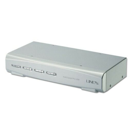 LINDY 4 Port KVM Switch Pro USB 2.0. DVI-I Single Link