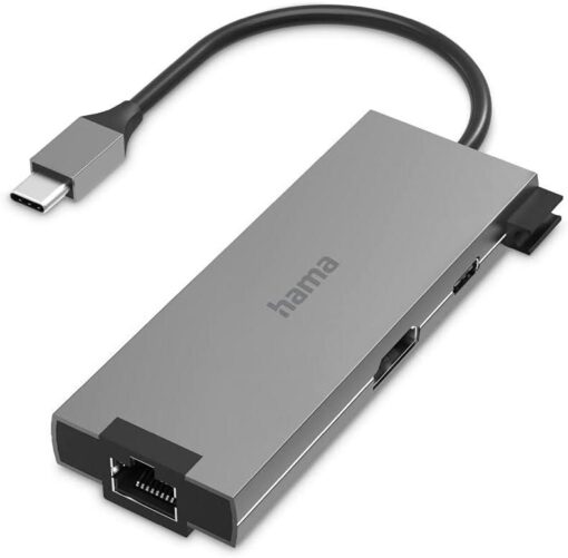 Hama Thunderbolt 3/4 USB-C Hub 6 Port 2x USB-A, 1x USB-C PD, 1x HDMI , 1x LAN RJ45