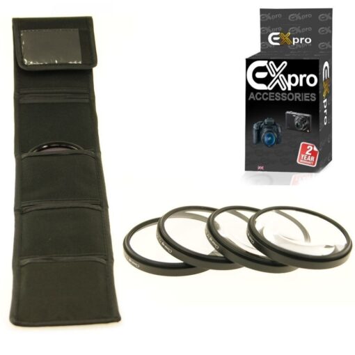Ex-Pro 72mm Macro Close Up 4 Piece Filter Kit with Case