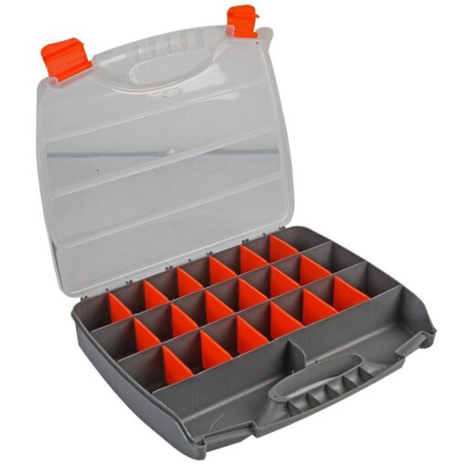21 Compartment Professional Tool Organiser Case Box Storage Screw Nail Nut Bolt
