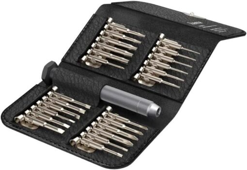Hama 25 Multi Small Precision Hex Torx Star Mini Screwdriver Set Bits Repair Tool Kit,PC Laptop,Tablet,iPad,Watch,Car Keys