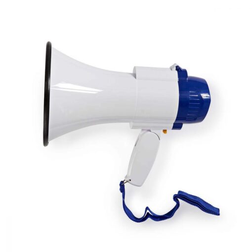 Compact megaphone (10W) with built-in siren and adjustable volume