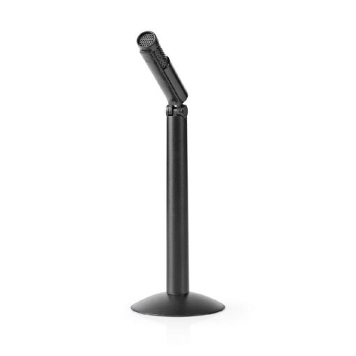 3.5mm Microphone, Wired Condenser Mic with Adjustable Angle Head, Plug and Play, for Video Call Podcast Streaming PC Laptop Deskto...