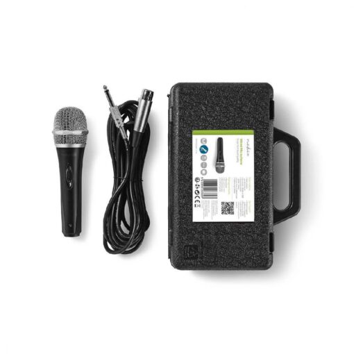 Professional XLR Dynamic DJ Microphone Mic Wired Handheld 6.35mm Jack with 5m Cable with Carry Case