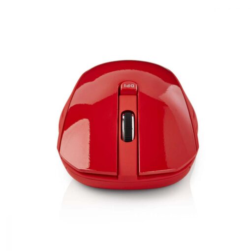 Wireless Mouse | 1000 DPI | 3-Button | Compact Receiver - Red