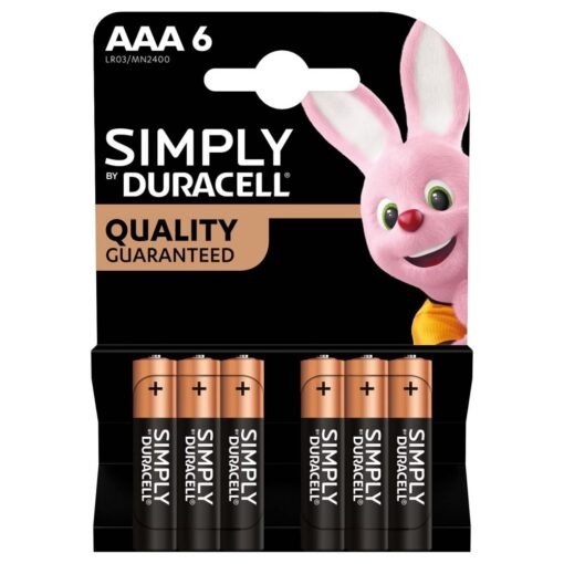 Duracell AAA Simply Duracell Alkaline Batteries - 6 Pack
