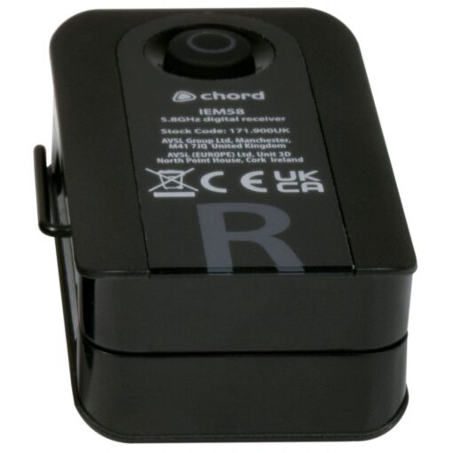 Chord Spare Receiver for IEM58 In-Ear Monitor System Frequency 5.8GHz