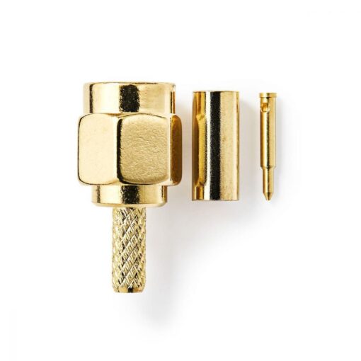 2 x SMA Connector SMA Male Crimp Connector for RG174 Cables