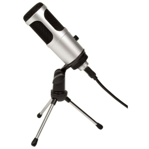 Citronic USB Podcast Streaming Microphone and Stand for PC or Mac