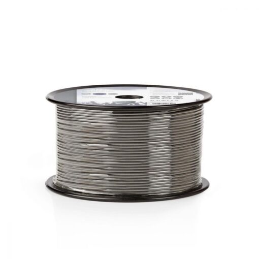 Nedis Audio Microphone XLR Cable | 2x 0.16 mm² | Copper | 100.0 m | Round | PVC | Dark Grey | Reel
